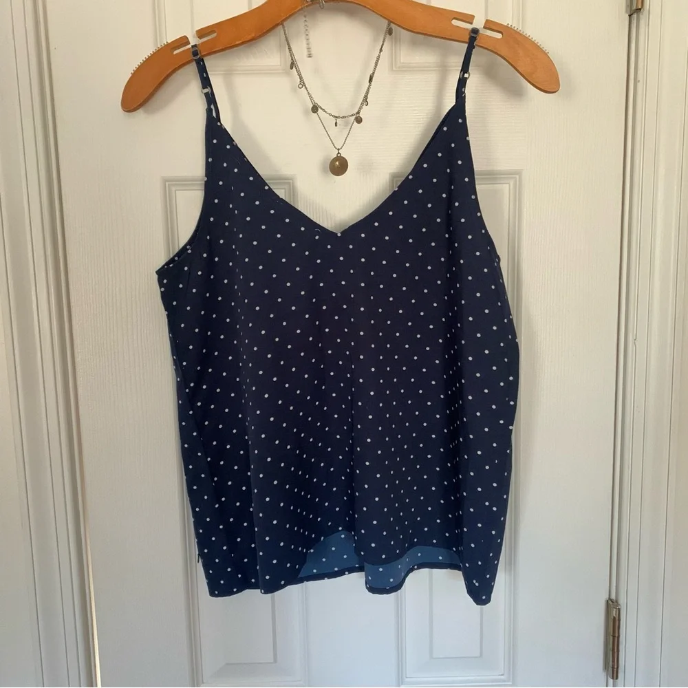 Retro A&F Navy & White Polkadot Camisole - Picture 10 of 10